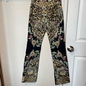 Authentic Roberto Cavalli 2003 spring summer FW vintage y2k Chinoiserie jeans